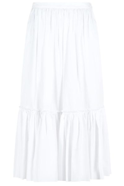 Jil Sander Pleated Poplin Skirt