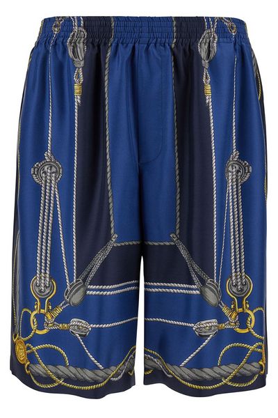 Versace Nautical Print Knee-Length Shorts