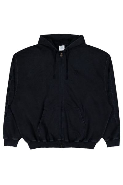 Vetements Logo Embroidered Zip-Up Jacket