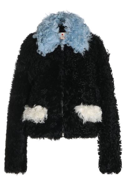 Marni Shearling Colour-Block Jacket