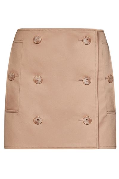 Burberry High-Rise Button Detailed Mini Skirt