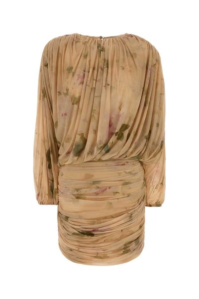 Magda Butrym Draped Floral Mini Dress
