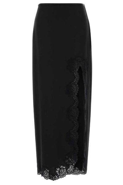 Valentino Lace Detailed Long Skirt