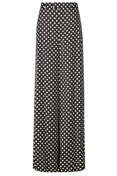 Saint Laurent Polka Dots Printed High Waist Trousers