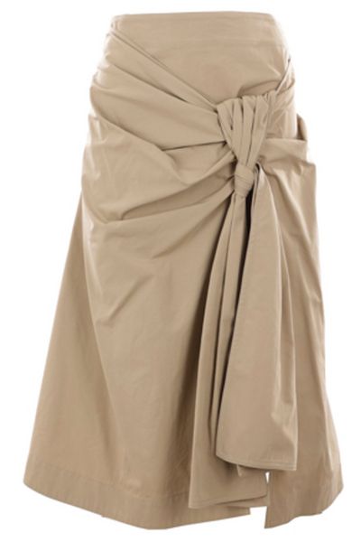Bottega Veneta Asymmetric Hem Midi Skirt