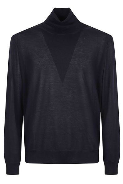 Brett Johnson Sheer Turtleneck Knitted Sweater
