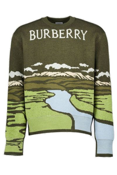 Burberry Landscape Jacquard Crewneck Jumper