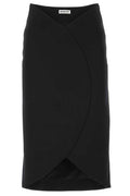 Balenciaga Wrap Midi Pencil Skirt