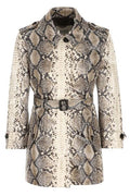 Burberry Belted Printed Short Coat