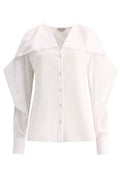 Alexander McQueen Ruffled V-Neck Shirt