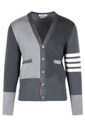 Thom Browne Funmix Wool V-Neck Cardigan