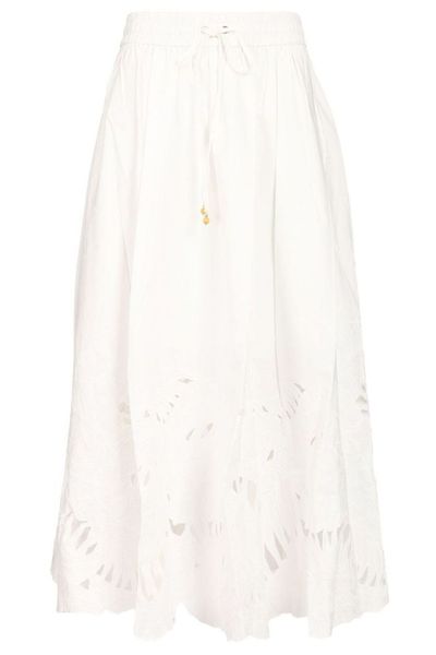 Zimmermann Mahon Cut-Out Detailed Midi Skirt
