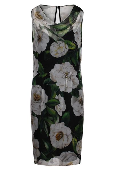 Dolce & Gabbana Floral Printed Sleeveless Mini Dress