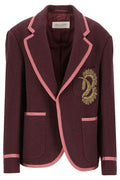 Dries Van Noten Bougia Embroidered Trim Blazer