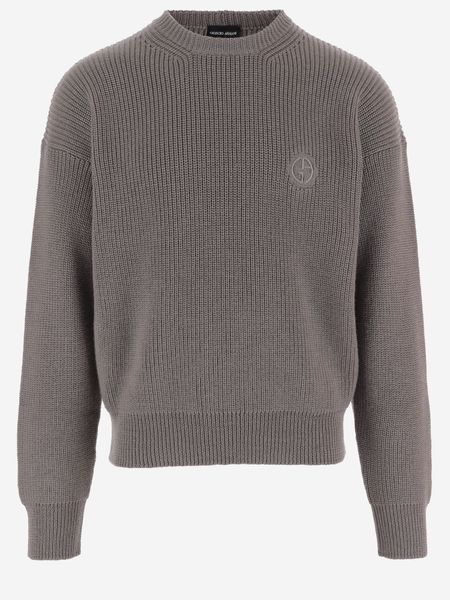 Giorgio Armani Logo Crew Neck Knitted Sweater
