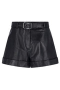 Sportmax Belted Turn-Up Hem Shorts