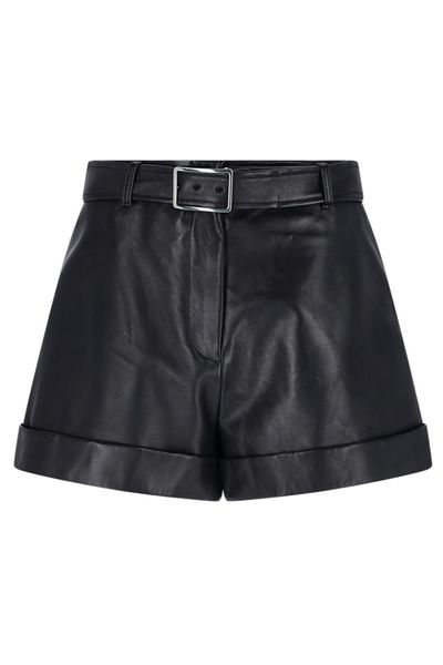 Sportmax Belted Turn-Up Hem Shorts