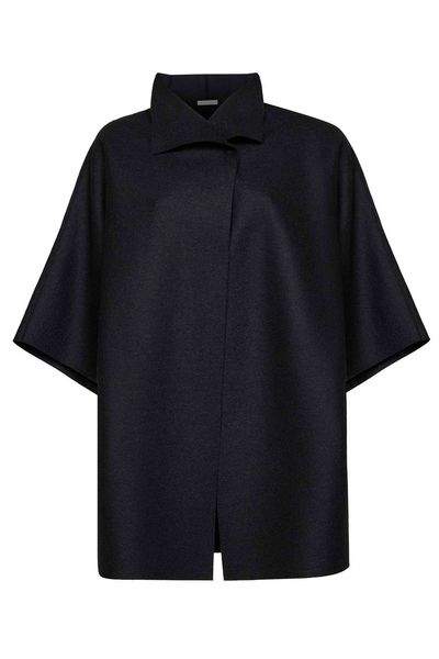 Harris Wharf London Cape-Sleeve Coat