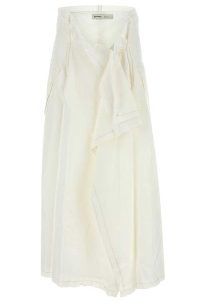 Carven Draped Midi Skirt