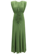 Self-Portrait Gathered Jersey Maxi Dress