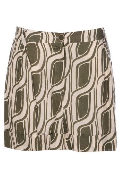 Liu Jo Turn-Up Hem Printed Shorts