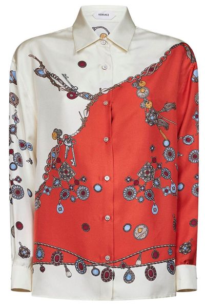 Versace Printed Twill Shirt