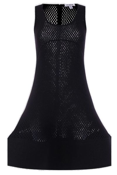 Alaïa Peplum Sleeveless Dress