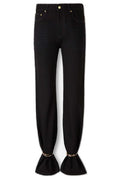DARKPARK Marion Cuff Adorned Straight Leg Fitted Jeans