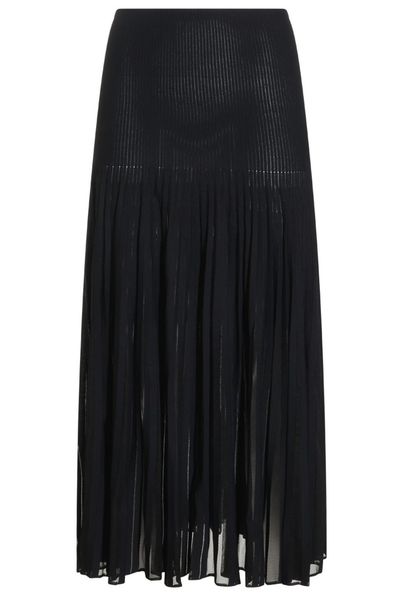 Alaïa Pleated Maxi Skirt