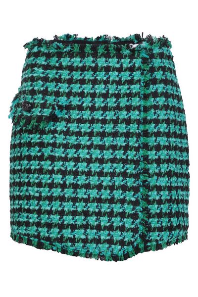 MSGM Tweed Frayed Edge Shorts