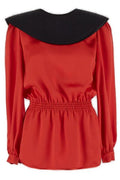 Valentino Two-Toned Satin Blouse