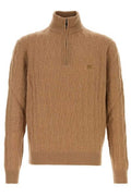 Etro Cable Knit Half Zip Knitted Sweater
