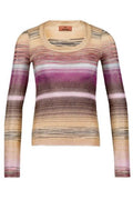 Missoni Lamé-Effect Crewneck Striped Jumper