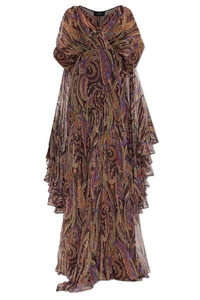 Etro Paisley Lurex Maxi Dress