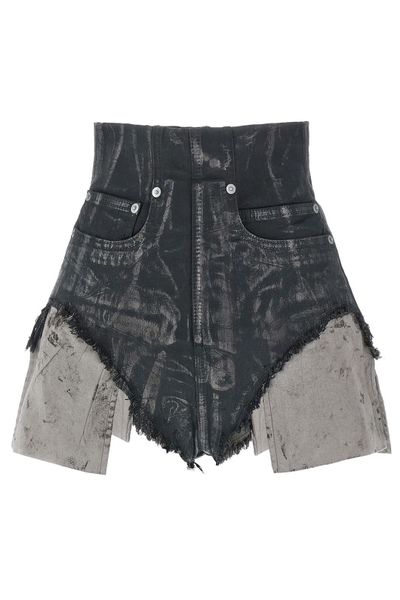 Rick Owens DRKSHDW Dirt Cutoffs Frayed Shorts