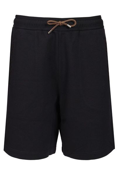 Fendi Logo Patch Tied-Waist Shorts