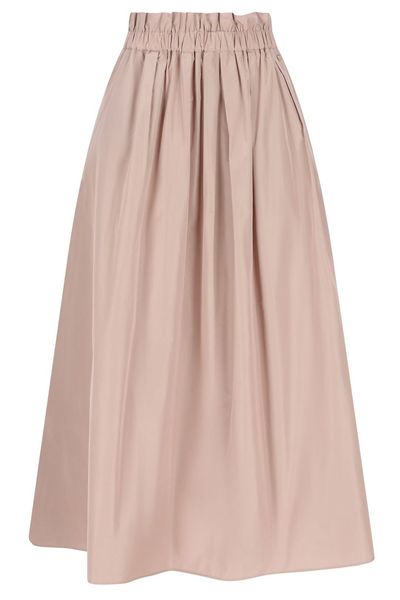 Herno A-Line Elasticated Waistband Midi Skirt