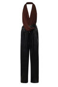The Andamane Halterneck Draped Jumpsuit