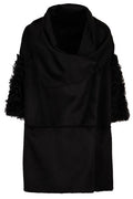 Alberta Ferretti Brushed Cape