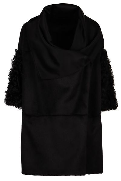 Alberta Ferretti Brushed Cape