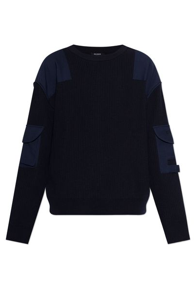 Balmain Pocket Detail Knitted Sweater
