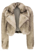 Sportmax Spxquantum Short Faux Fur Jacket