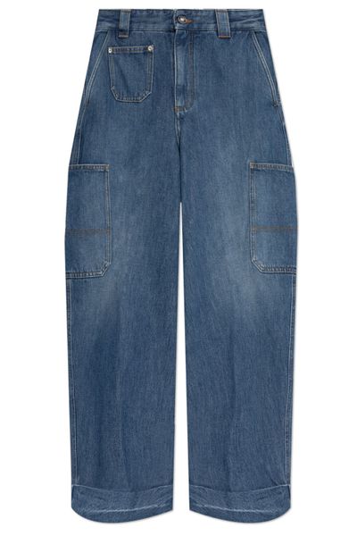 Givenchy Cropped Utility Denim Jeans