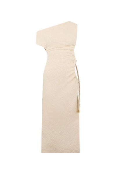 Roberto Cavalli Cut-Out One-Shoulder Midi Dress
