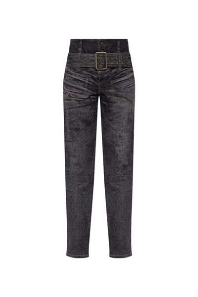 Diesel D-Gorina Belted High-Rise Jeans
