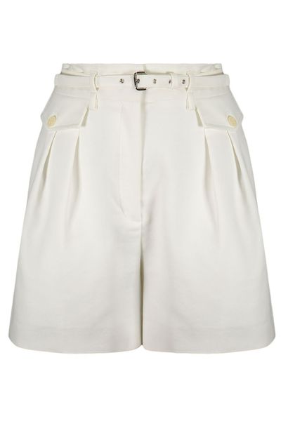 RED Valentino High-Waist Pleated Shorts