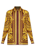 Versace Baroque Pattern Long Sleeved Shirt