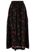 Fendi Coral Printed Elasticated Waist Skirt