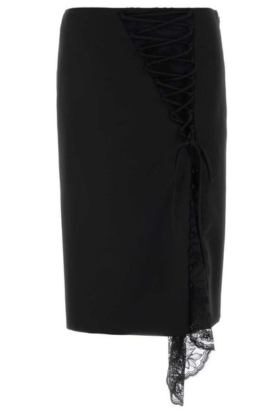Alexander McQueen Lace-Up Panel Skirt
