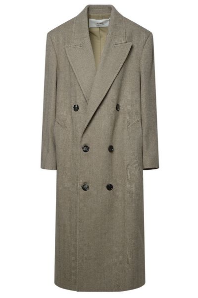 AMI Paris Double-Breasted Mid-Calf Length Coat